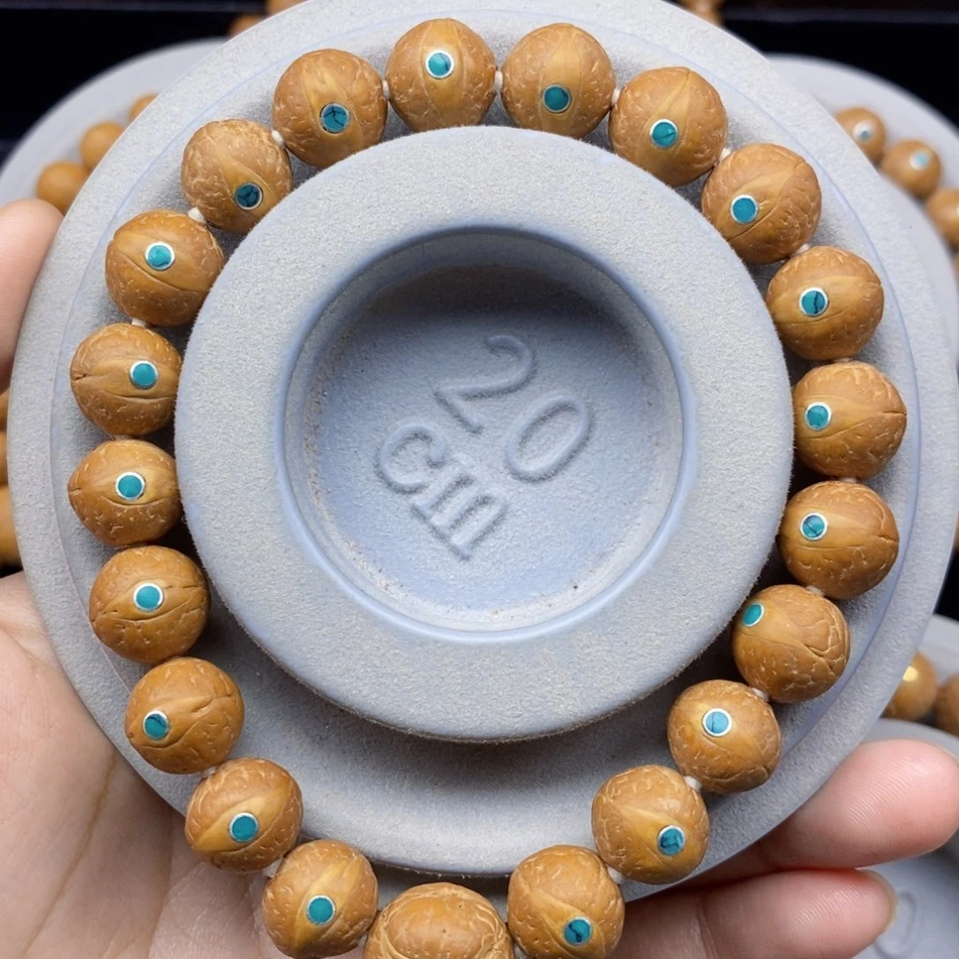 手串凤眼菩提12.5+新籽松