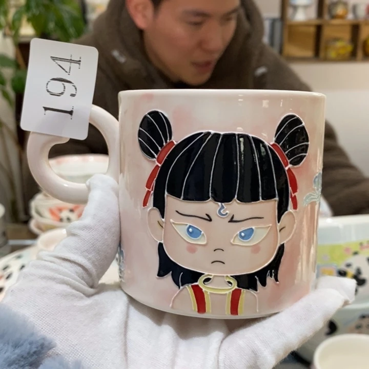 杯景德镇釉下彩手绘