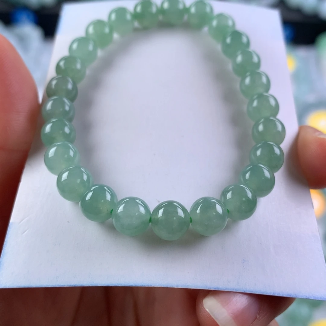 翡翠未镶嵌手链卡7.2