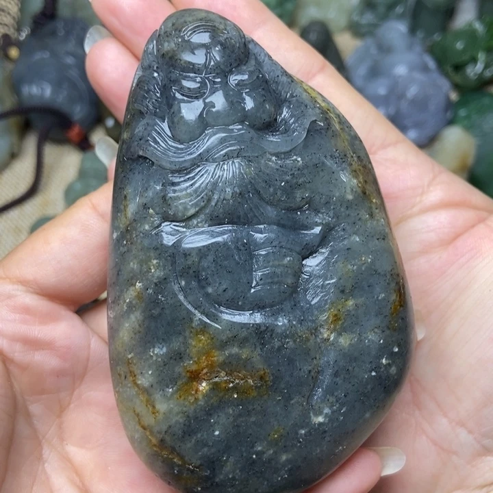 和田玉未镶嵌把件大****1