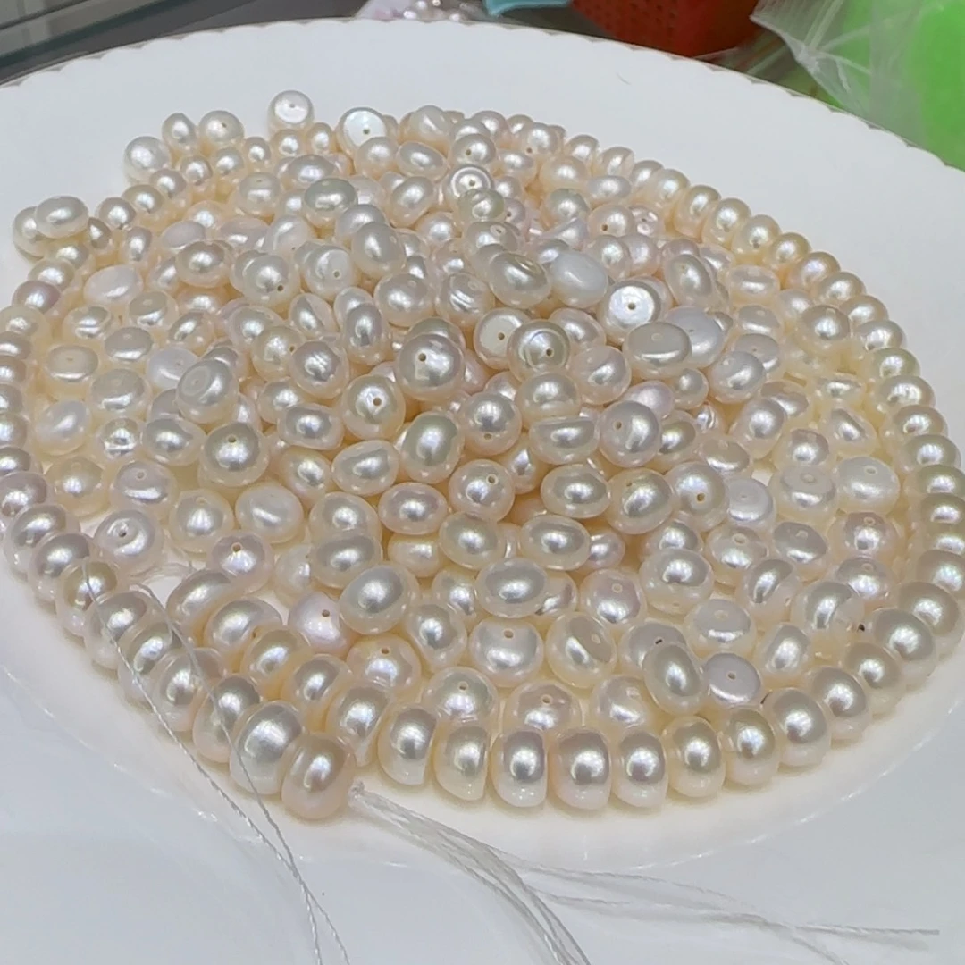 淡水珍珠8mm算盘30颗未镶嵌