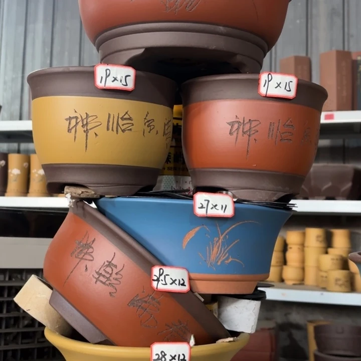 花盆紫砂100-6。