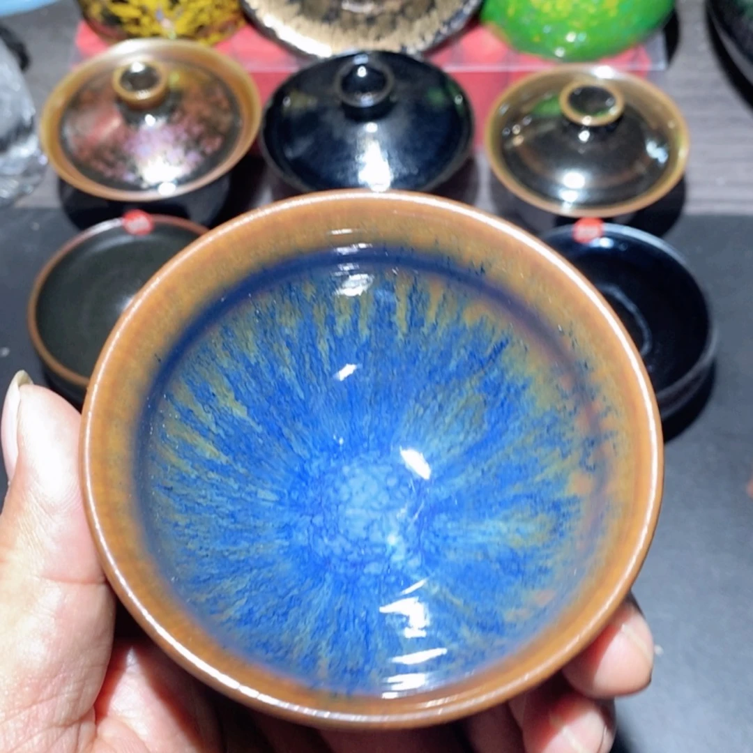 茶盏建铁胎原矿釉主人杯茶品茗杯壶茶具