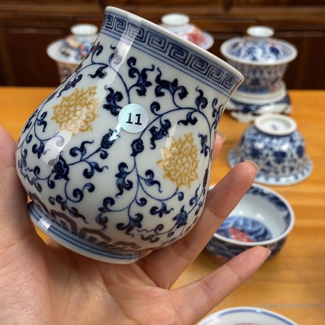 手绘现代茶具非古董