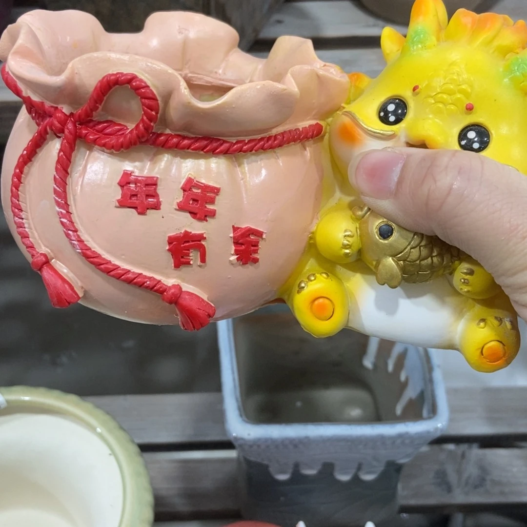 红陶陶瓷花盆满12米包邮