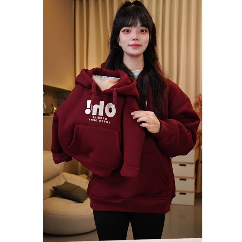 【加厚羊羔绒】连帽款冬季保暖儿童运动洋气时尚冬季连帽卫衣