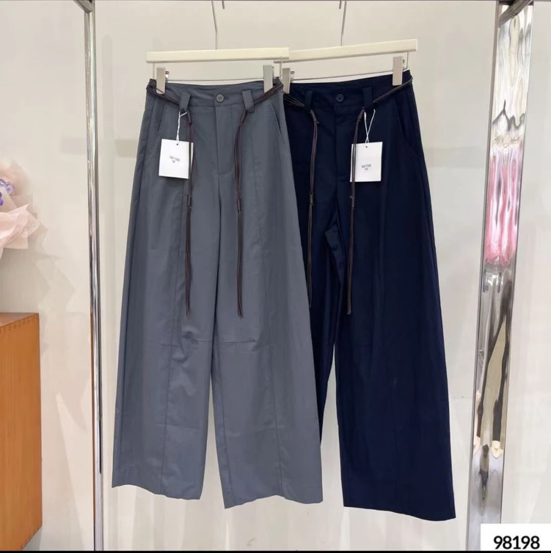 夏季长裤薄款百搭宽松阔腿裤休闲裤