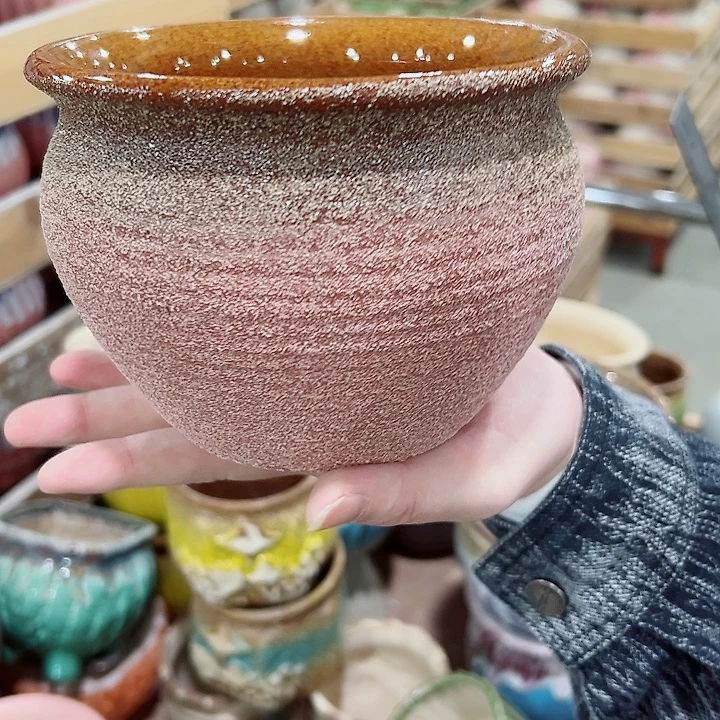 有孔.凑满10元发货多肉陶瓷花盆！