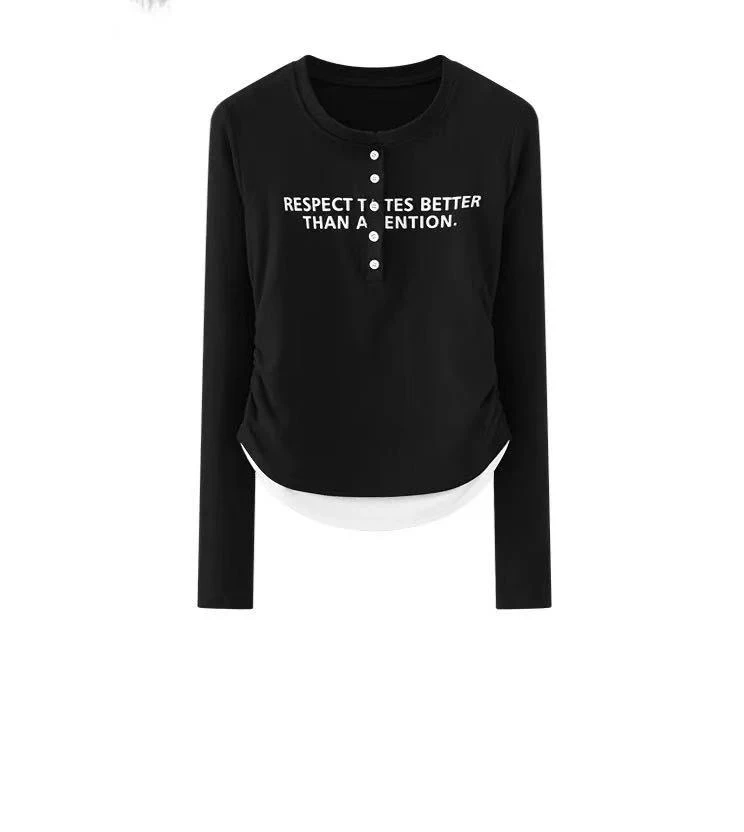 【小依专享】T1F36117B新款显瘦小众T恤-6117