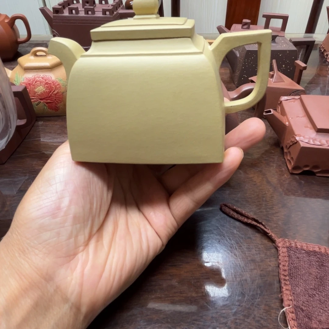茶壶紫砂本绿微瑕200c c