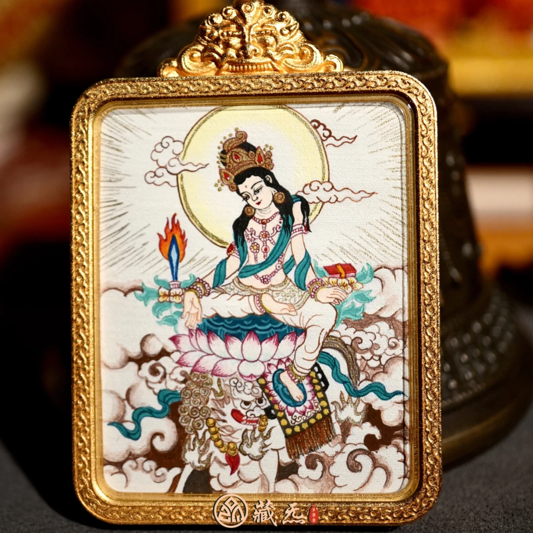 【智慧之剑】高品质纯手绘汉地文殊菩萨
