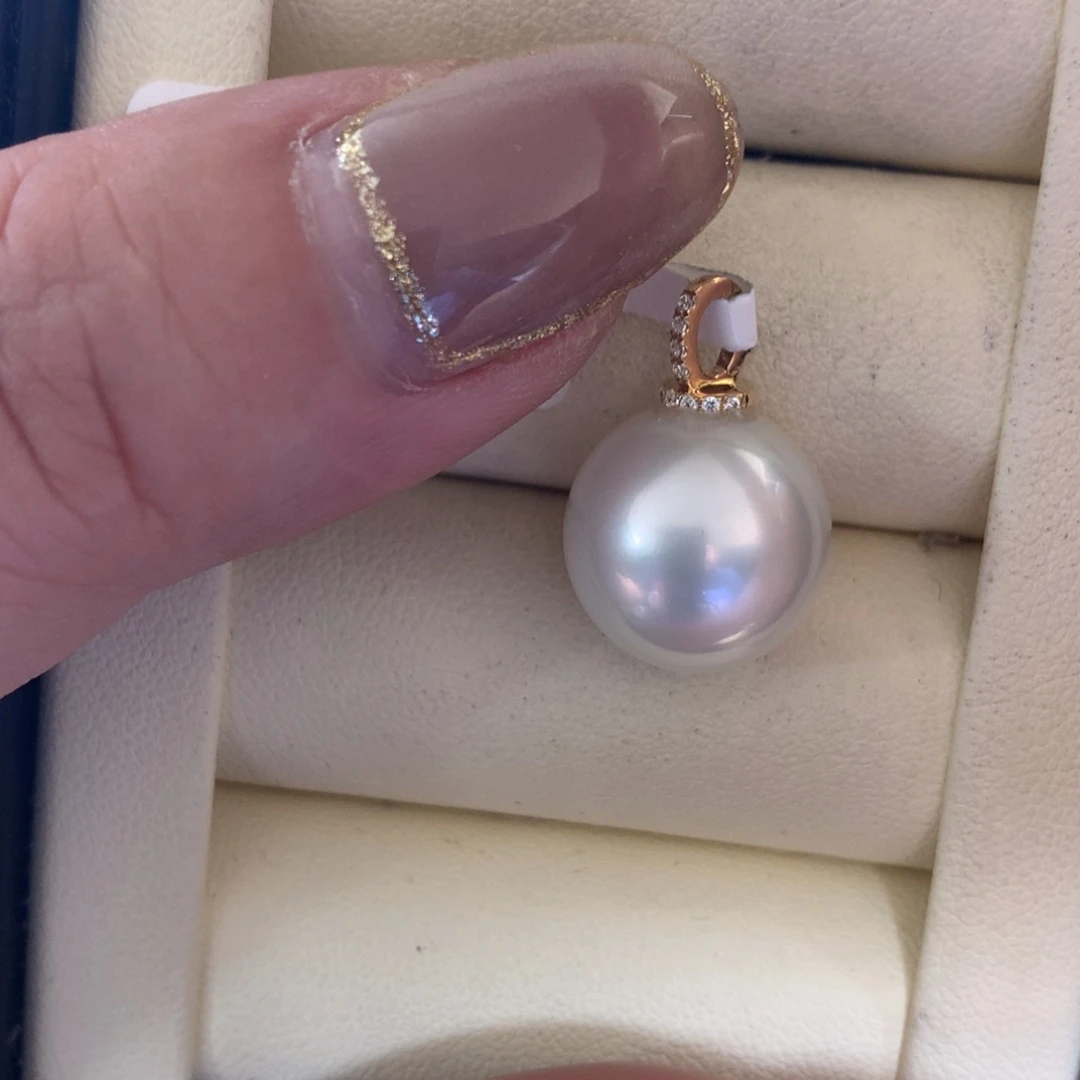 海水珍珠18K金镶嵌颈饰