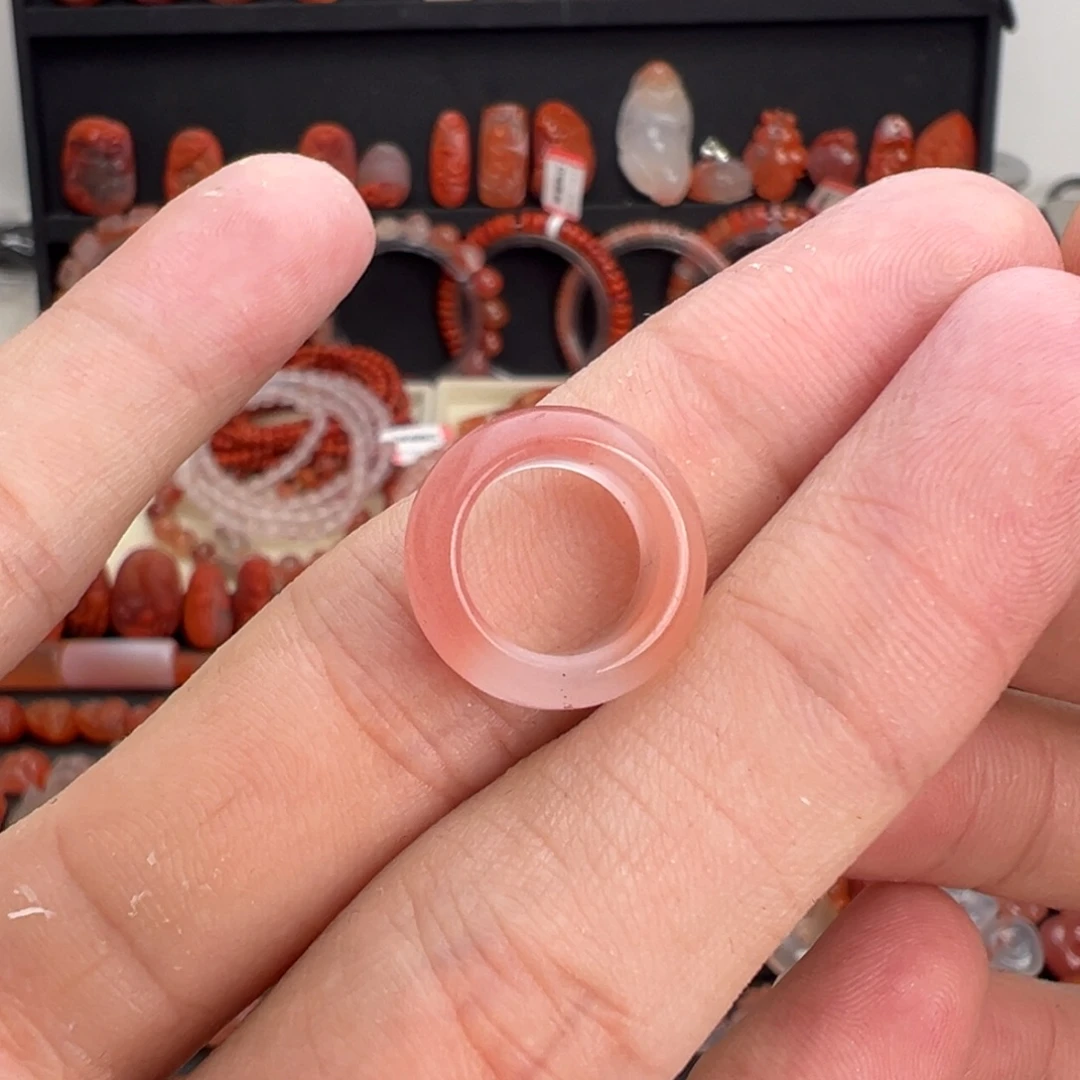 南红玛瑙未镶嵌颈饰跑环10mm