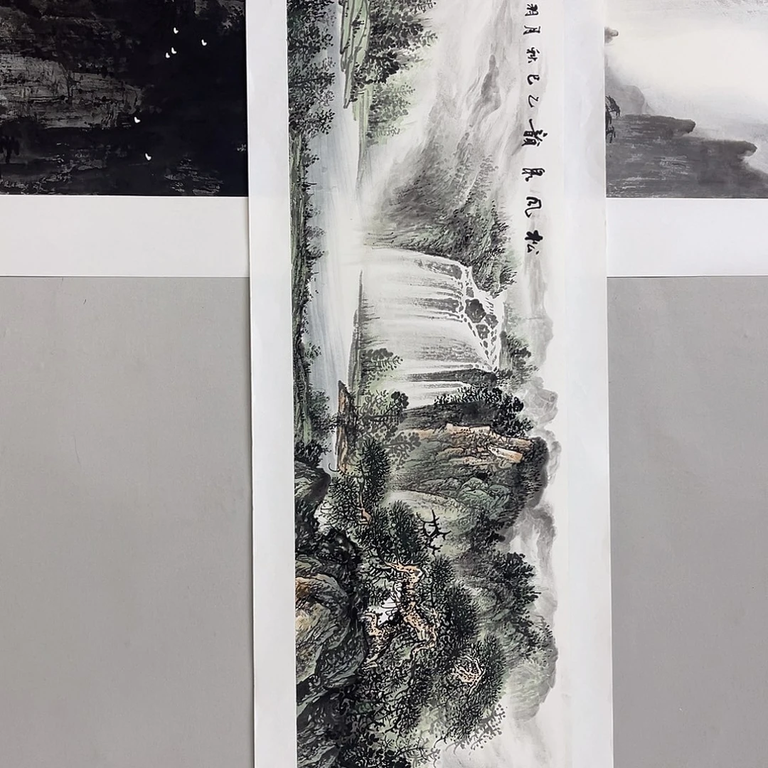 国画梁羽杰140/35青绿山水