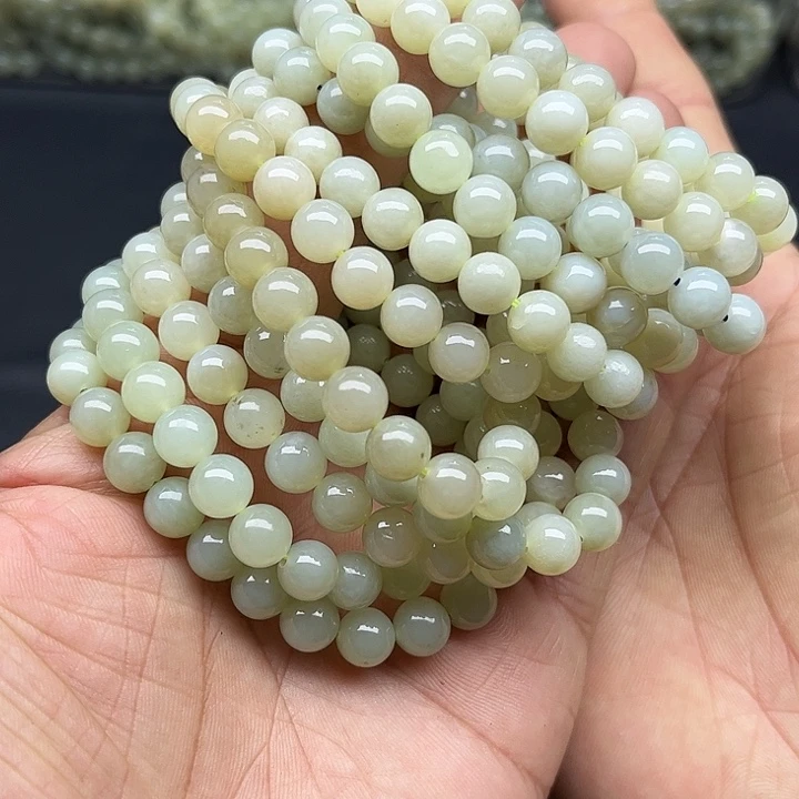 和田玉未镶嵌颈饰新疆和田玉且末料手串卡8