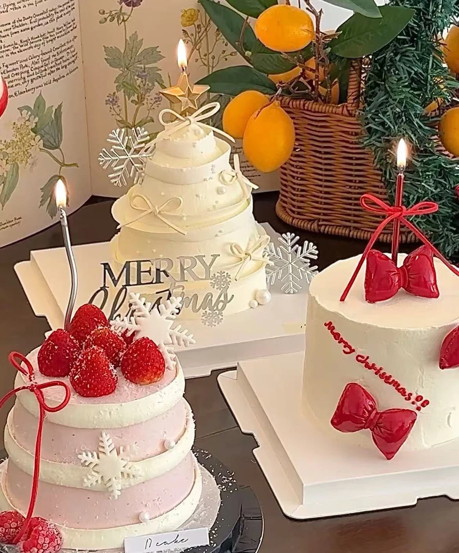 圣诞蛋糕 5寸 动物奶油（主图任选其一）