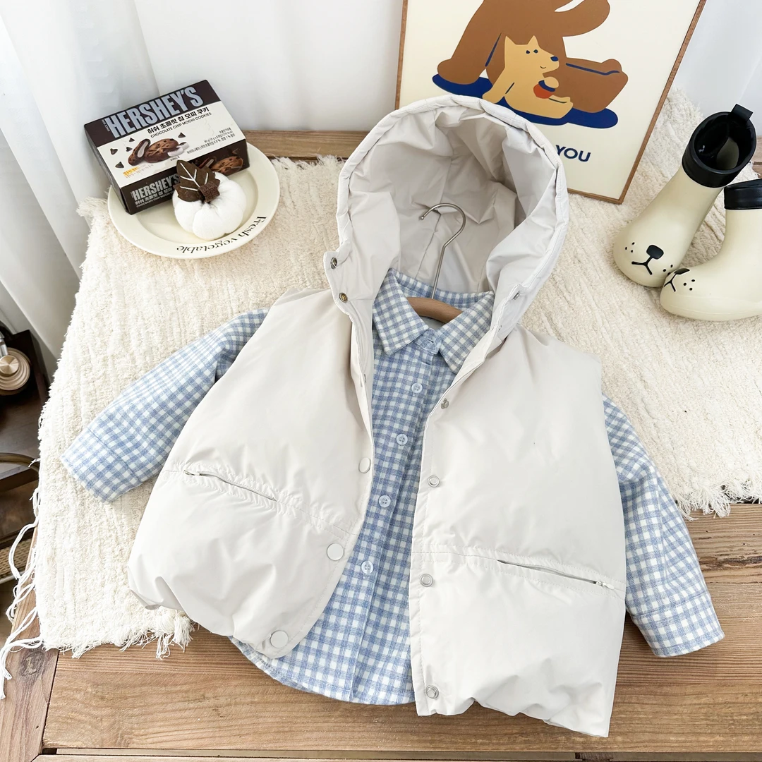 【米佑】男童加厚马甲2024新款儿童冬装棉马夹BMD3551