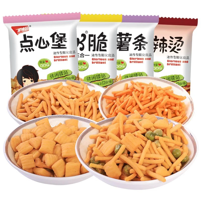 五味园PK脆系列【一个道具换一个】儿时怀旧虾条解馋零食q点心面