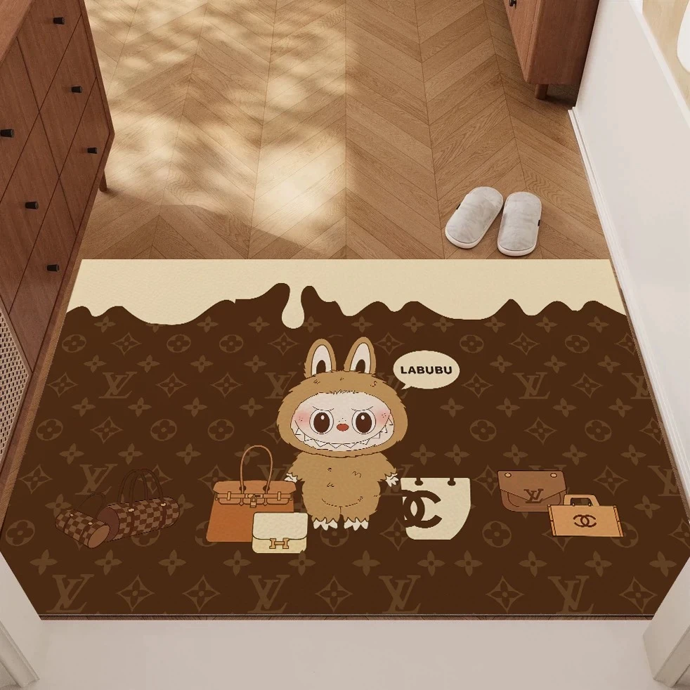 墨以-166【80x120】硅藻泥入户门家用地垫吸水防滑