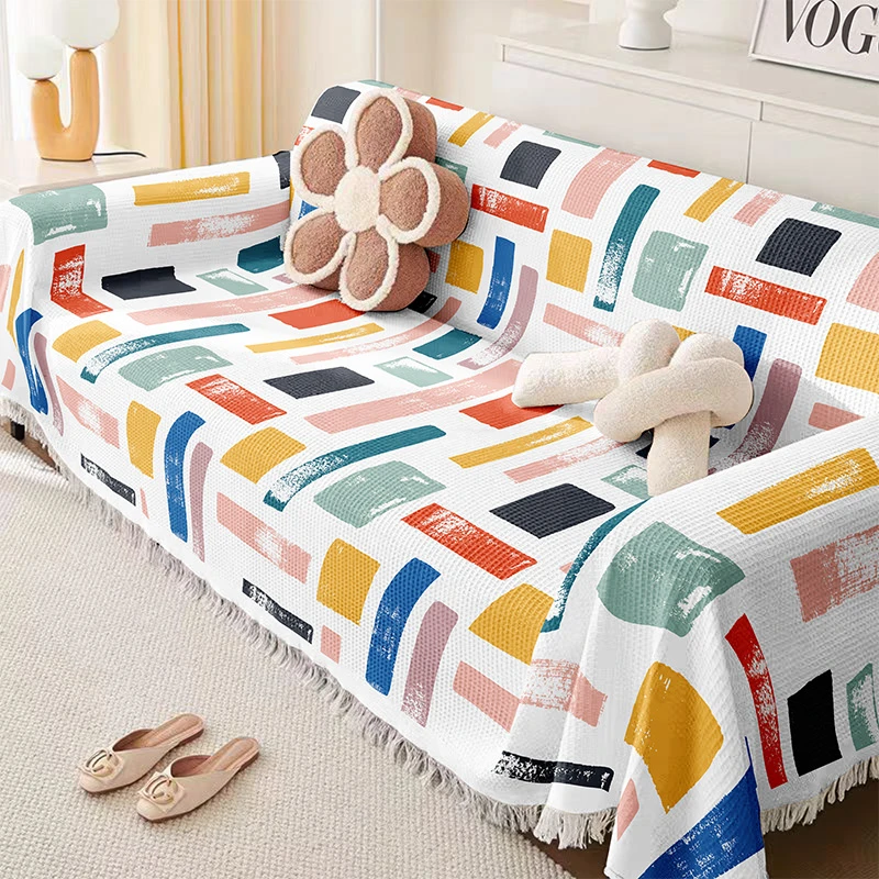 高级感防滑网红轻奢沙发套防猫爪四季通用沙发巾ins风沙发毯全盖