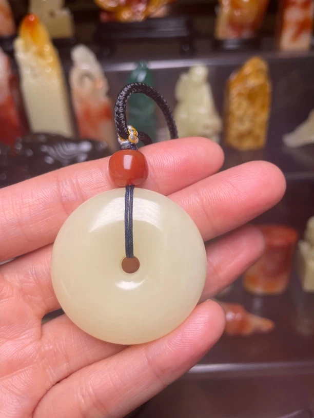 结晶芙蓉平安扣挂件