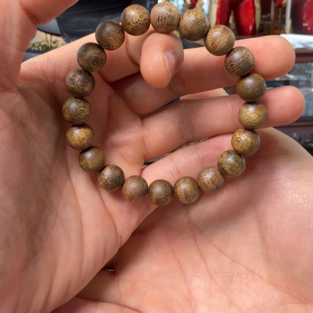 手串沉香每日一漏 10mm圆珠 漏漏漏