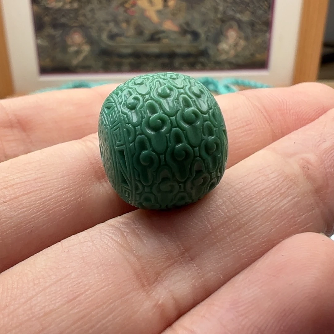 绿松石未镶嵌珠宝奇石卡16.4