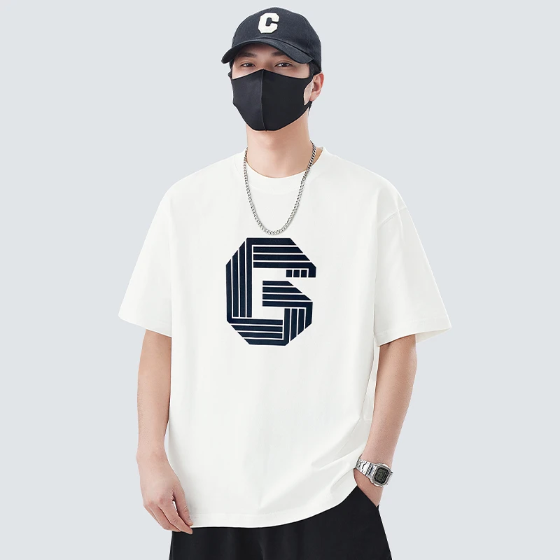 冰川棉短袖T恤男夏季2025新款宽松潮流休闲半袖体恤男生薄款上衣