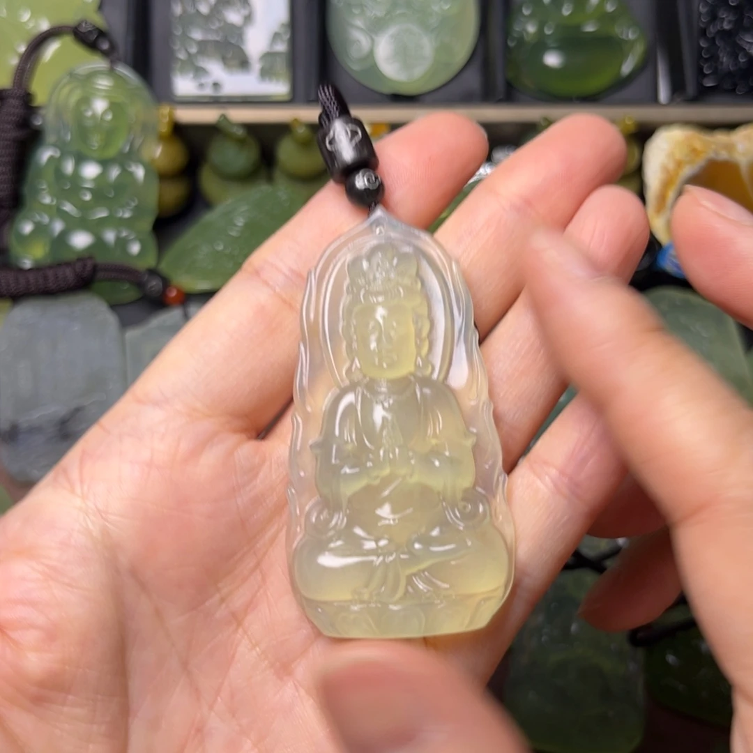 蛇纹石玉未镶嵌吊坠(不含链)