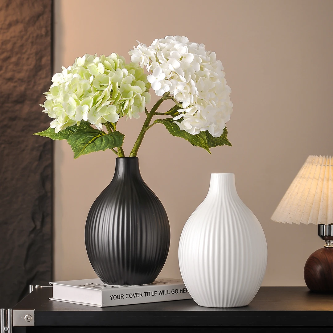 创意艺术陶瓷花瓶个性高颜值鲜花水培客厅餐桌装饰轻奢高级感摆件