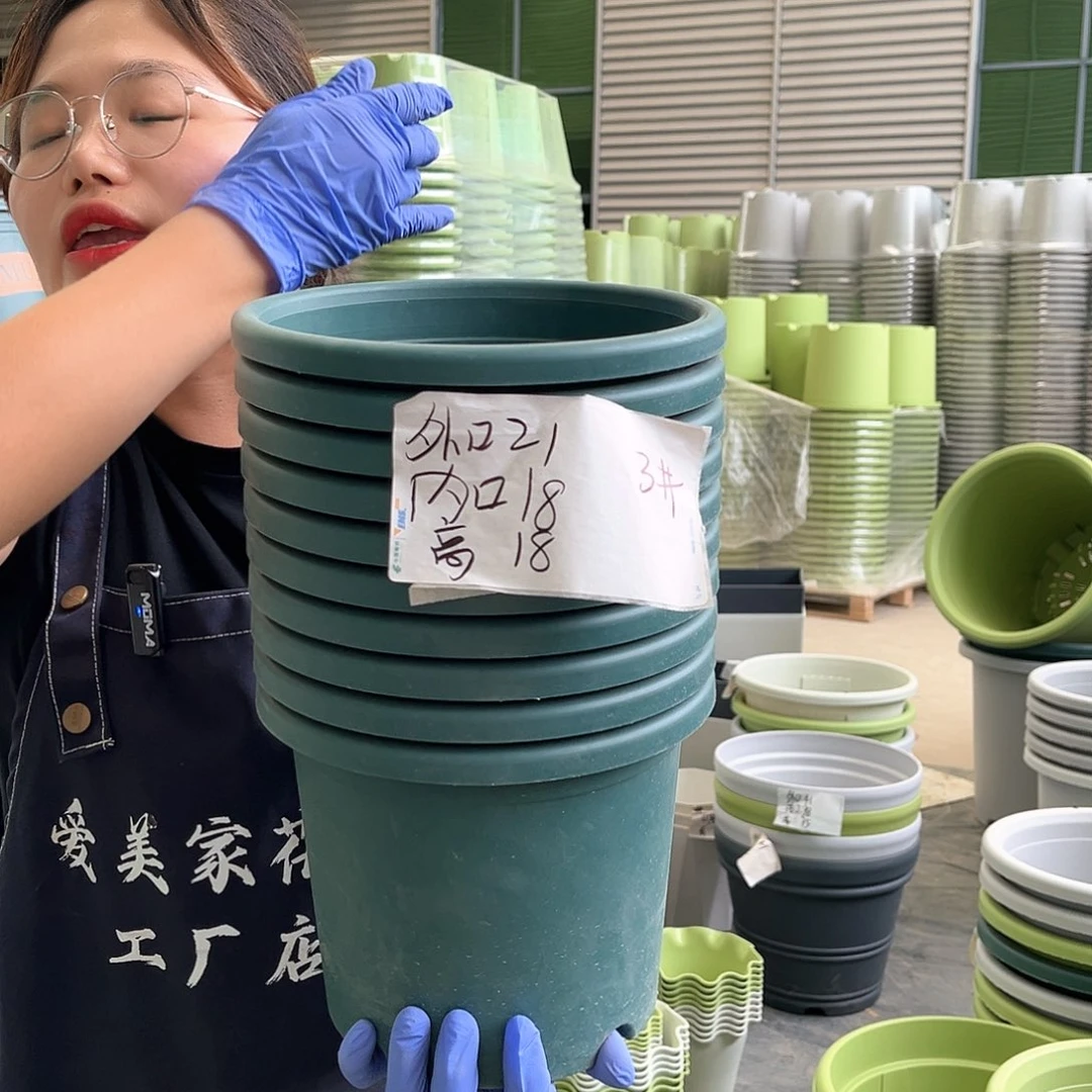 四季盆3#墨绿色10个无托