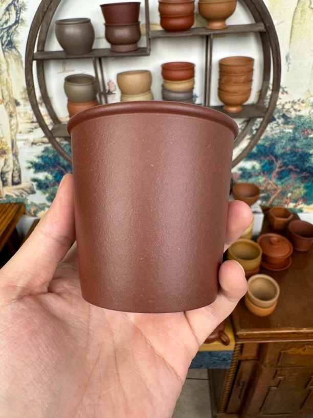 原矿紫砂黄龙山二号井紫泥可乐杯直筒杯170CC