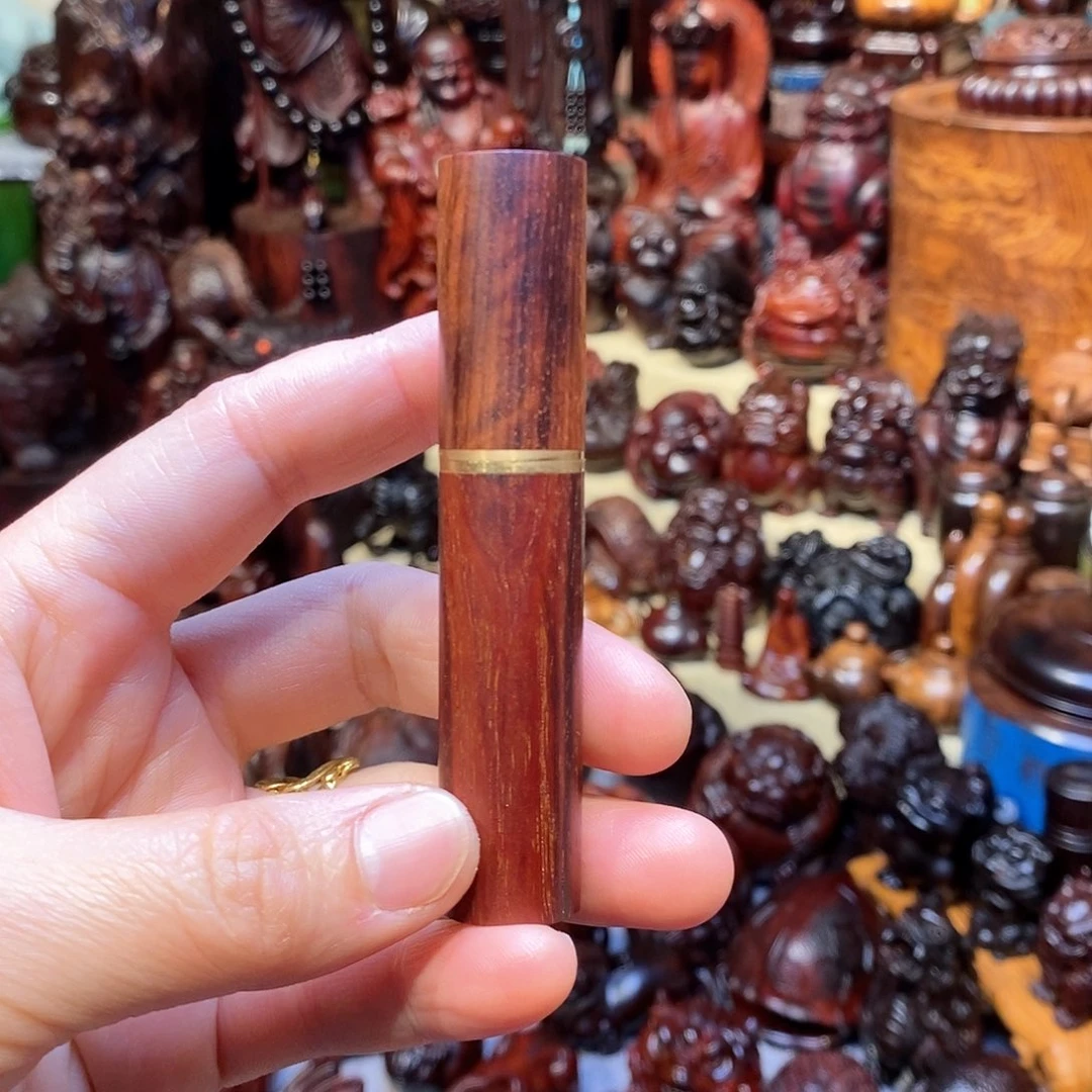 檀香紫檀（小叶紫檀）牙签筒