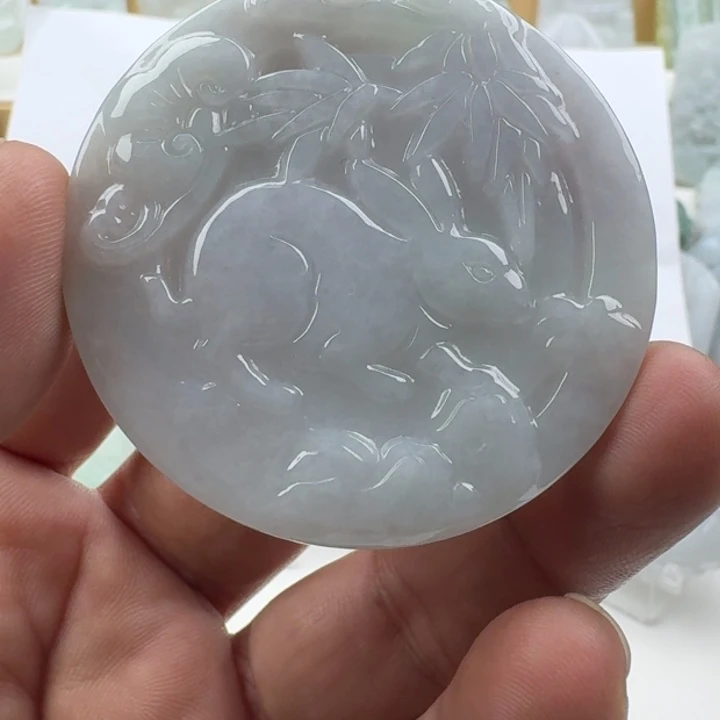 翡翠未镶嵌颈饰天然缅甸A货翡翠