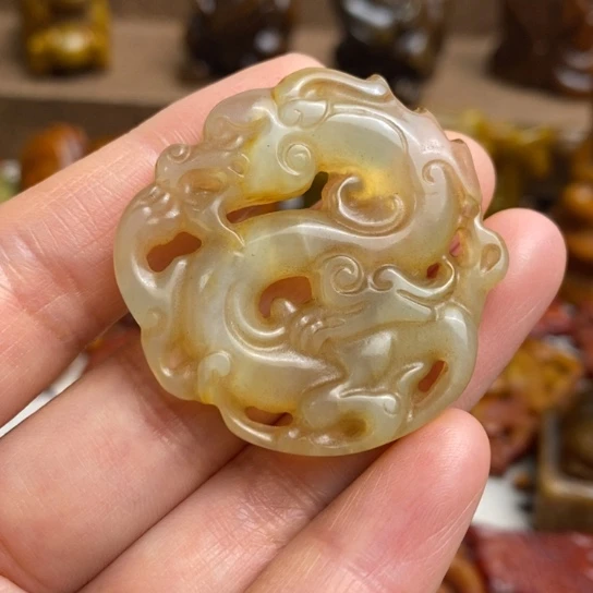 蛇纹石玉未镶嵌颈饰117