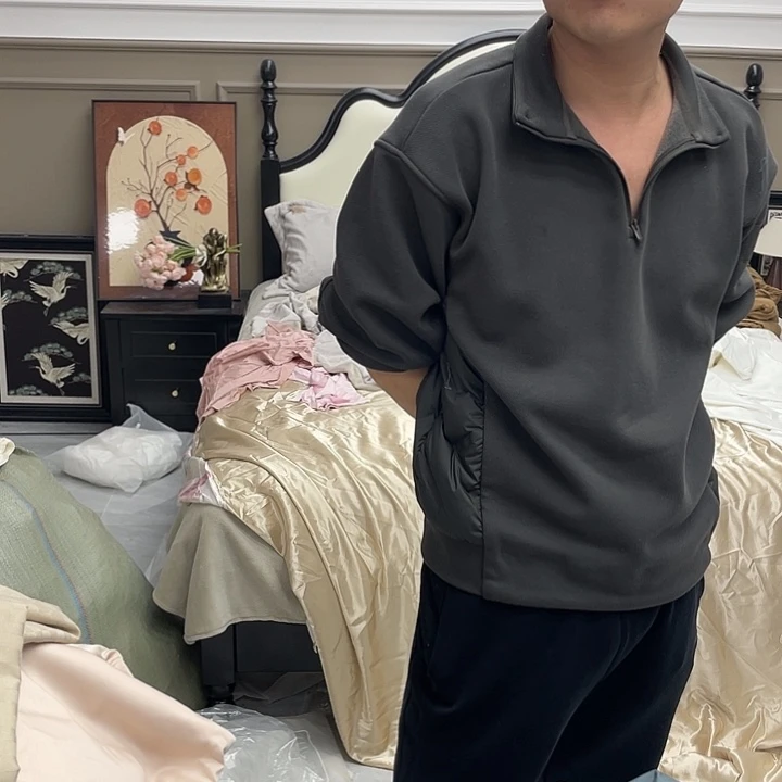 彩***虹棉全棉棉全棉050标准纯白面四件套