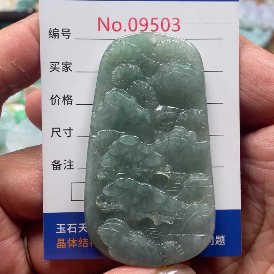 翡翠挂件未镶嵌翡玉缘翡翠挂件