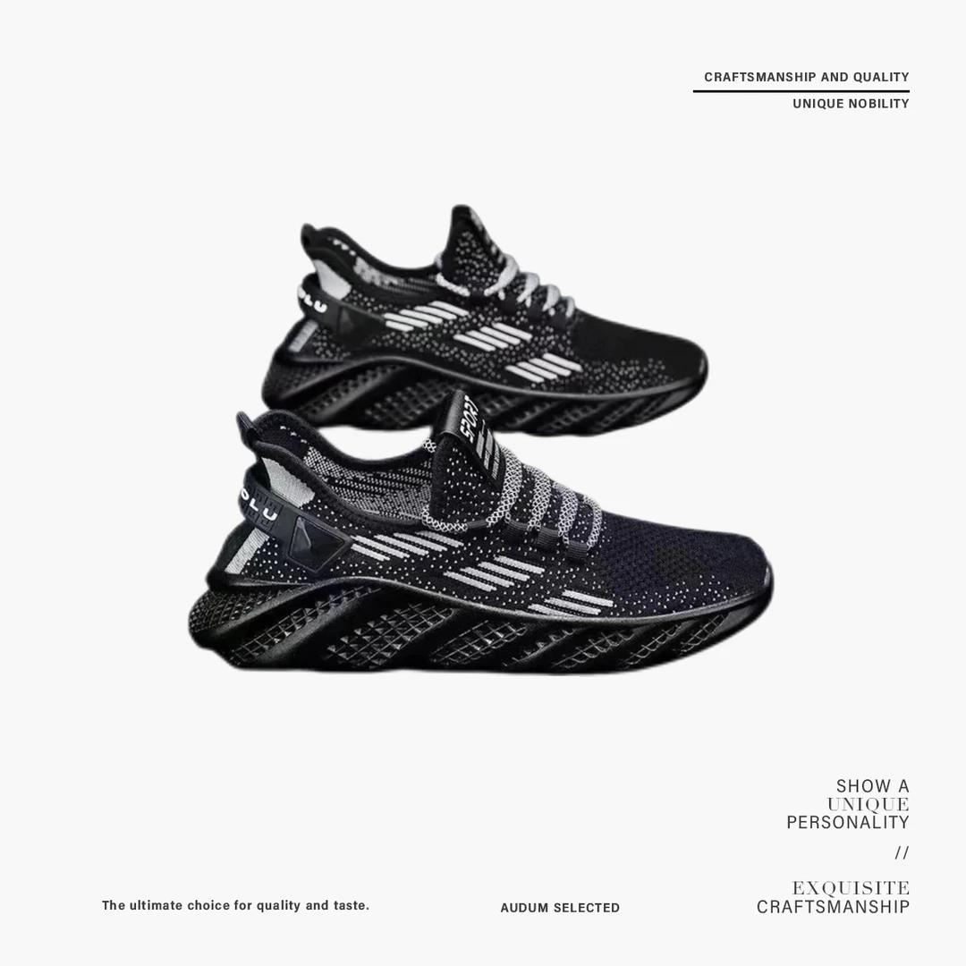 2025运动鞋男鞋夏季飞织透气防臭跑步鞋舒适网红健步鞋旅游男鞋子