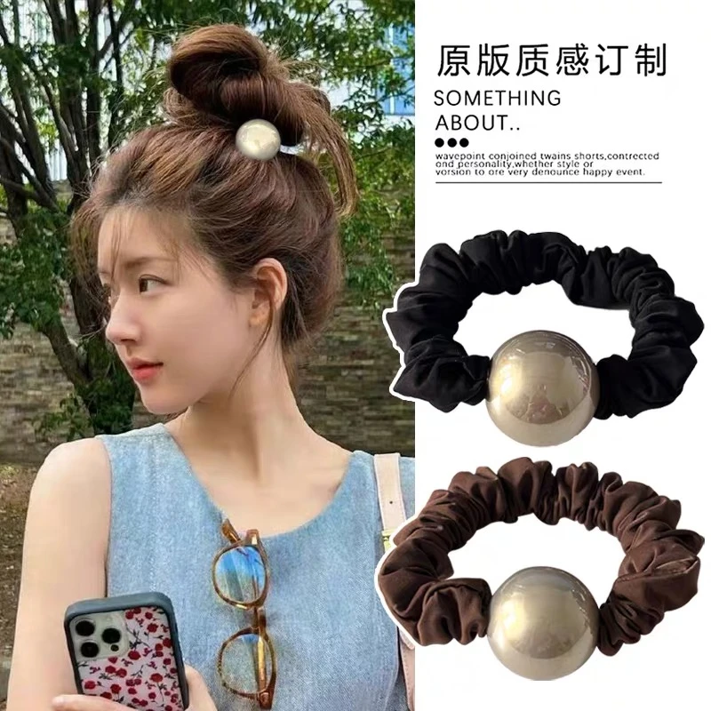 厂  【发五根】缎面圆顶发圈组合