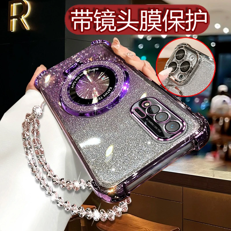 适用华为Nova65G手机壳女潮网红高级nowa闪粉nove6软壳4g四角防摔