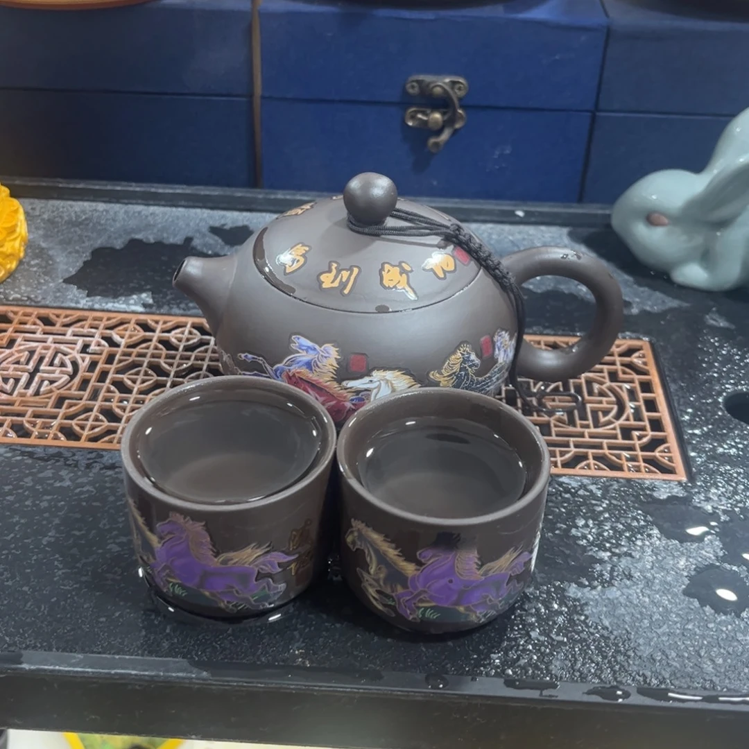 紫砂茶杯紫砂壶一壶2杯