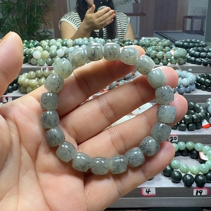 手链未镶嵌和田玉新疆青花直切卡10