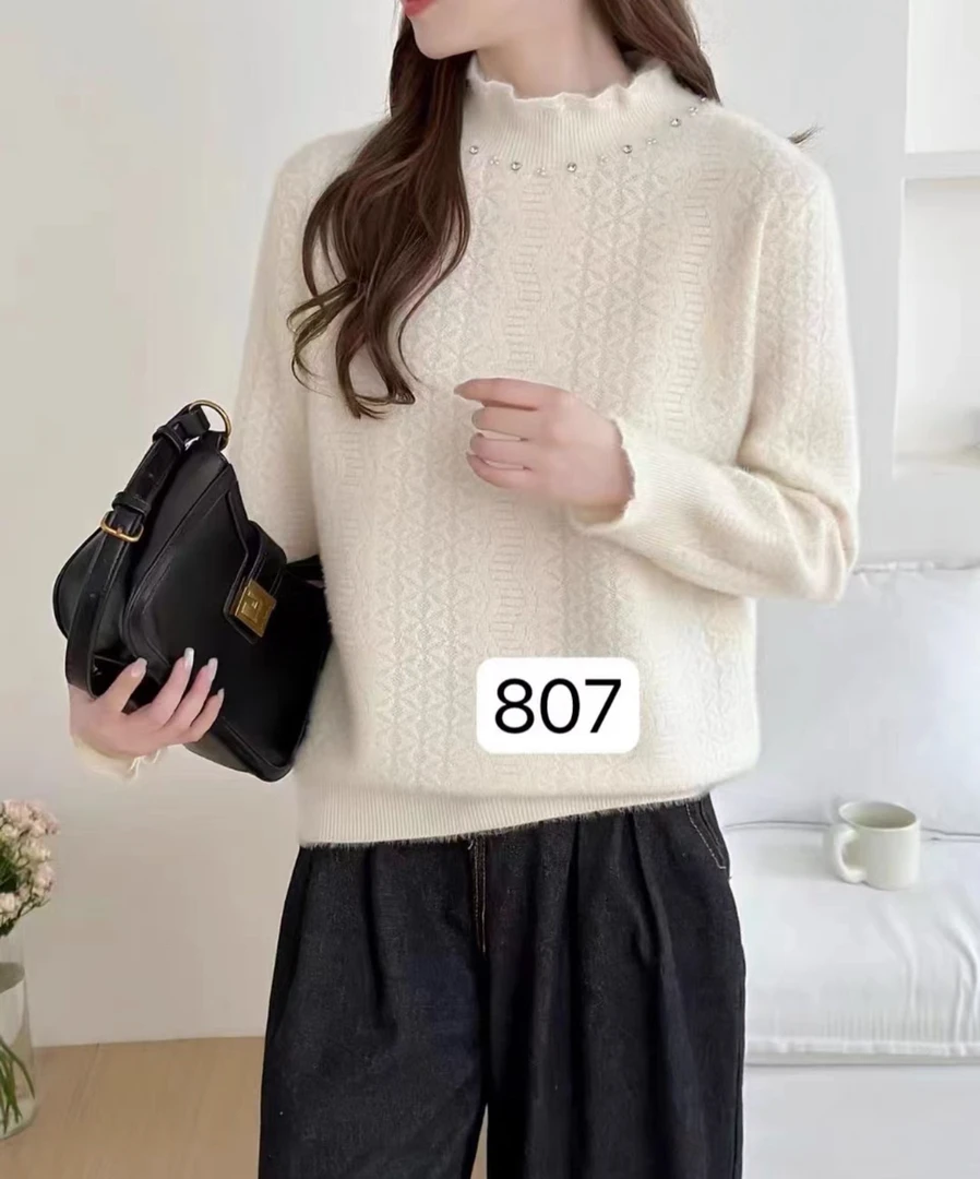 D009女装年货款领子钻钻蕾丝水刀刀打底1119