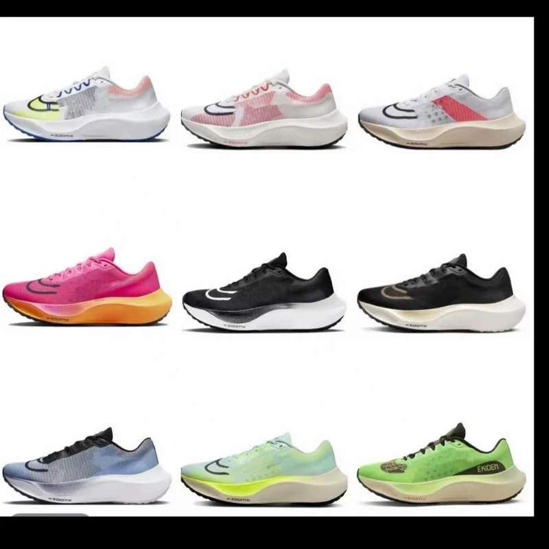 莆田（实物带勾）ZoomFly男女飞行5代马拉松低帮透气休闲运动跑步鞋