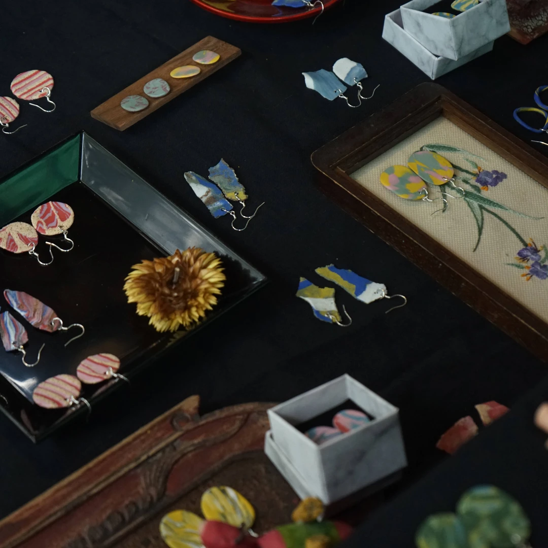 非金属陶瓷耳饰 上釉CIPOPO陶瓷耳环耳钉新中式手工设计师耳饰