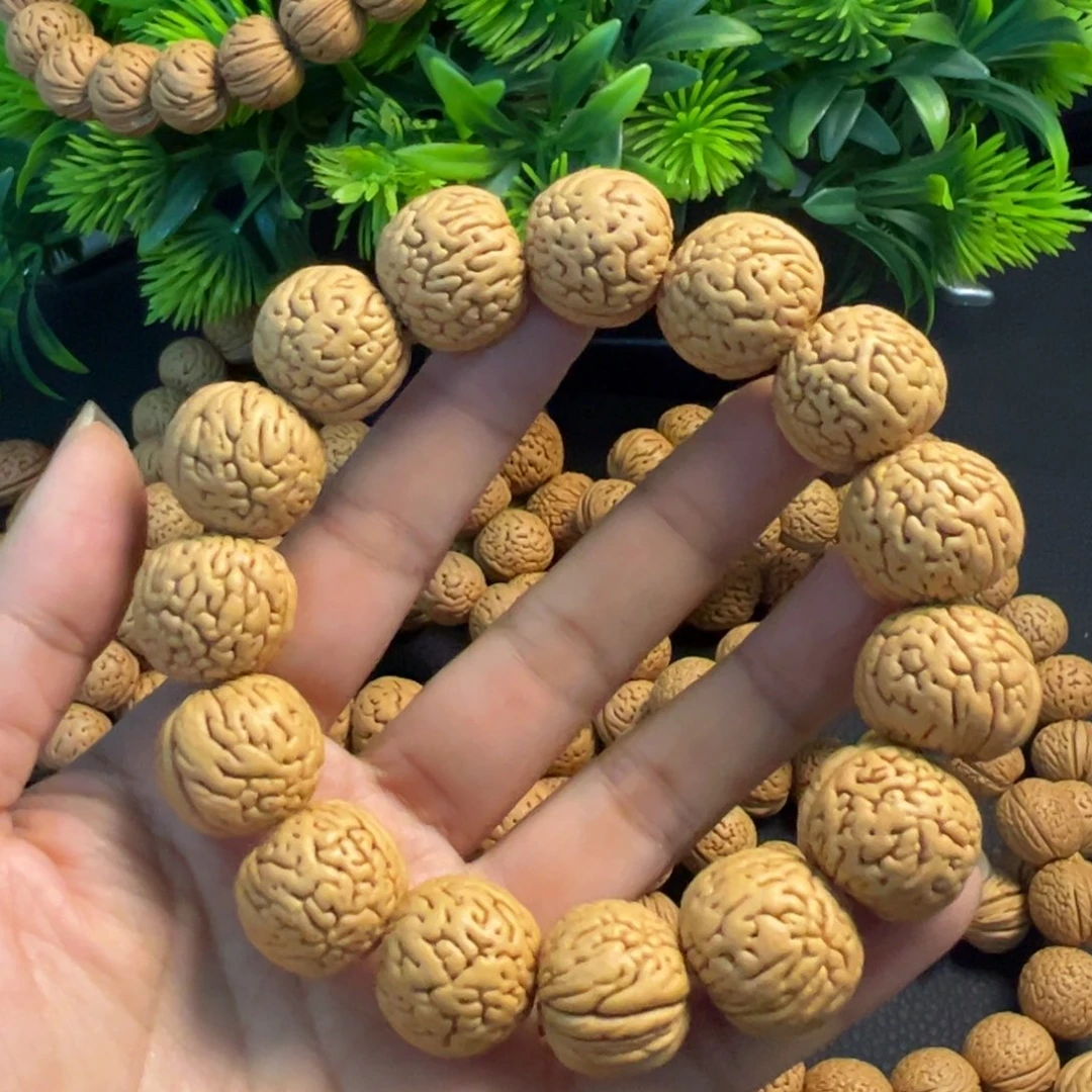 3***8桃木手串/手链盘锦肌肉15颗