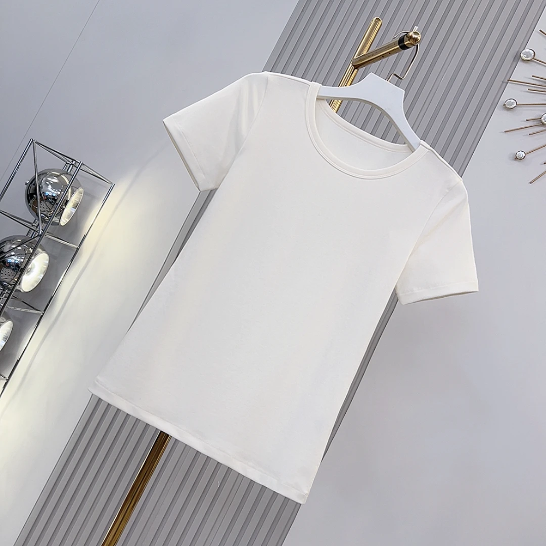 “绵绵Tee”T恤 2025新款智性通勤修身短袖