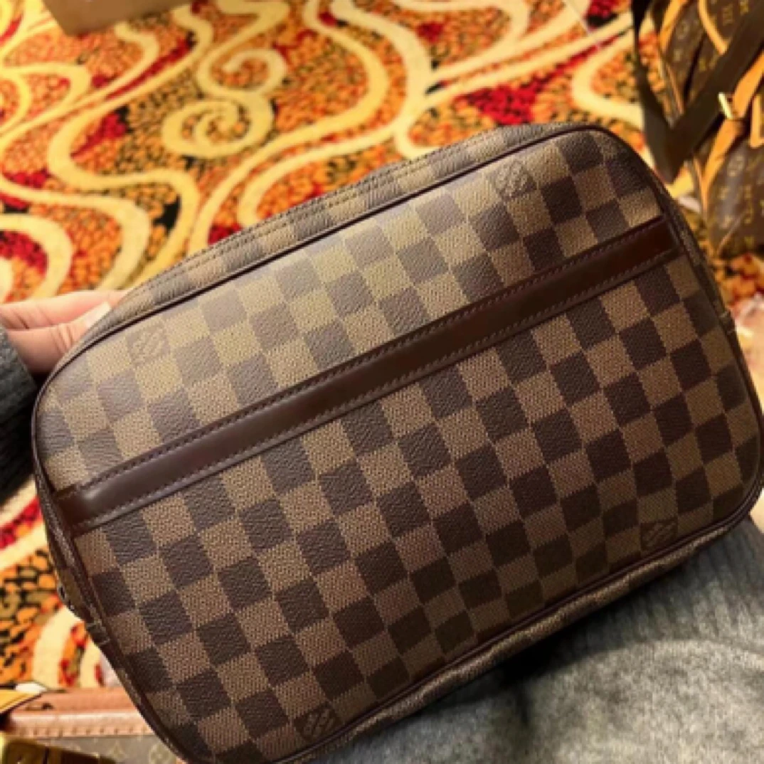 95新 LouisVuitton/路易威登 lv棋盘格记者包972028