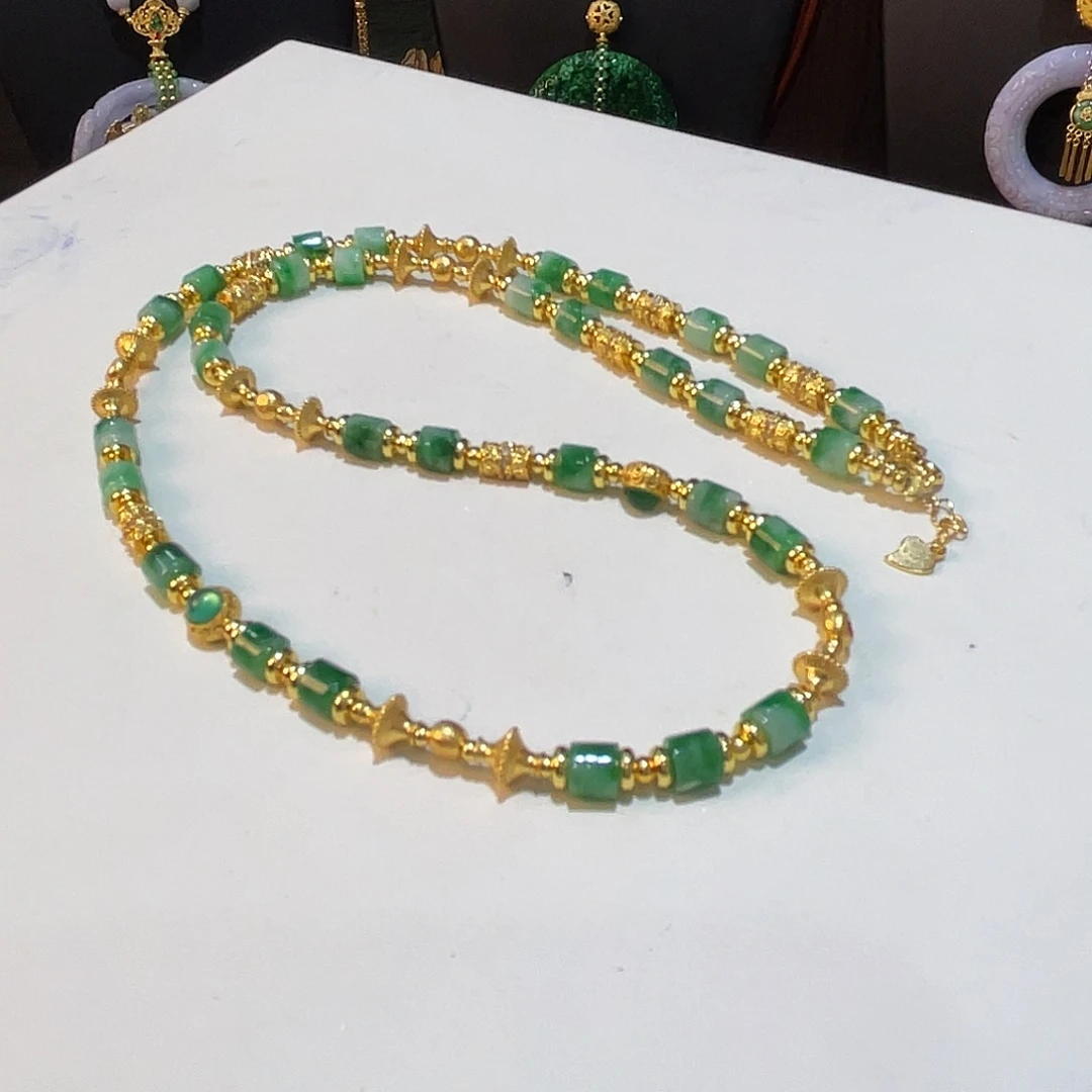 翡翠未镶嵌项链福利