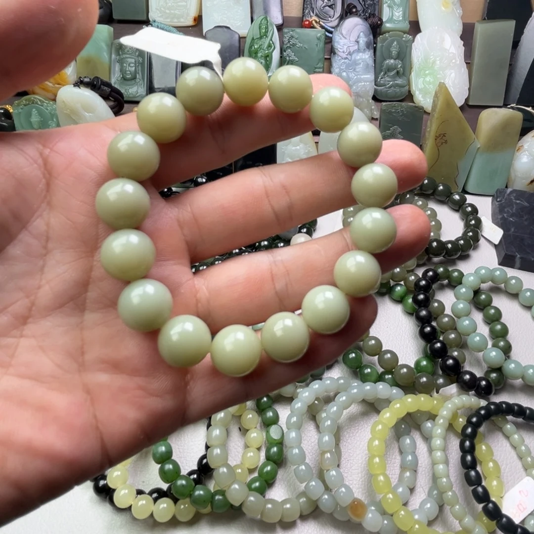 和田玉未镶嵌手链